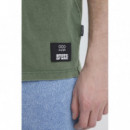 Camisetas Hombre Camiseta BLEND Keelan Washed Duck Green