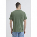 Camisetas Hombre Camiseta BLEND Keelan Washed Duck Green