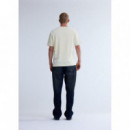 Camisetas Hombre Camiseta NEW AMSTERDAM SURF ASSOCIATION Chop Butter Yellow