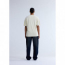 Camisetas Hombre Camiseta NEW AMSTERDAM SURF ASSOCIATION Chop Butter Yellow