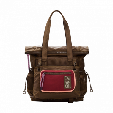 Mochilas Mochila DESIGUAL Voyager Multiposici&oacute;n Marr&oacute;n