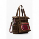 Mochilas Mochila DESIGUAL Voyager Multiposición Marrón