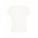 Camisetas Mujer Camiseta ICHI Monora Cloud Dancer