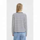 Camisetas Mujer Camiseta ICHI Mira Loose Total Eclipse