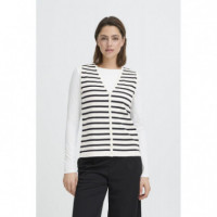 Chaleco ICHI Luls Total Eclipse Stripes