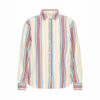 Blusas y Camisas Camisa ICHI Fanni Blue + Red Stripes