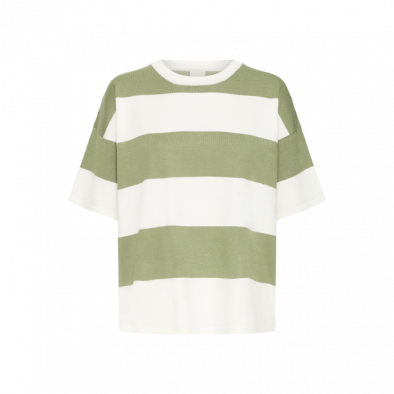 Jerséis y Sudaderas Jersey ICHI Luls Loose Iguana / White Stripes