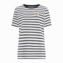 SUGARHILL BRIGHTON Camisetas Mujer Camiseta Sugarhill Maggie Off White/black, Lucky Cat