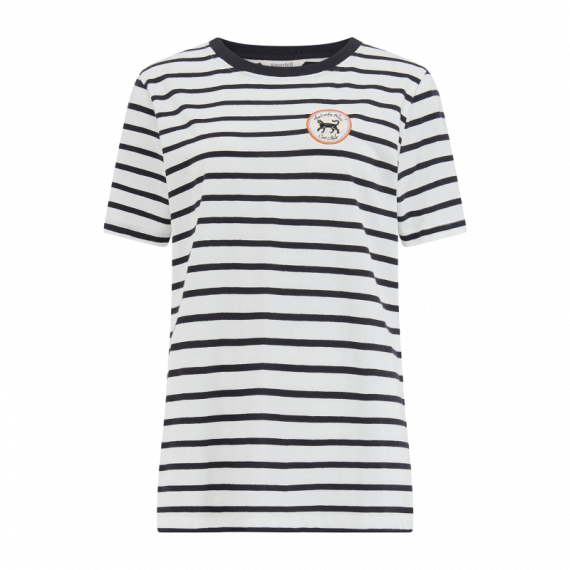 SUGARHILL BRIGHTON Camisetas Mujer Camiseta Sugarhill Maggie Off White/black, Lucky Cat