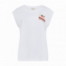 SUGARHILL BRIGHTON Camisetas Mujer Camiseta Sugarhill Chrissy White, Cake