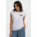 SUGARHILL BRIGHTON Camisetas Mujer Camiseta Sugarhill Chrissy White, Cake