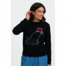 SUGARHILL BRIGHTON Jerséis y Sudaderas Jersey Sugarhill Rita Black, French Kitty