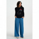 SUGARHILL BRIGHTON Jerséis y Sudaderas Jersey Sugarhill Rita Black, French Kitty