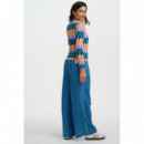 SUGARHILL BRIGHTON Camisetas Mujer Camiseta Sugarhill Josie Multi, Puzzle Stripe