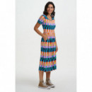 SUGARHILL BRIGHTON Vestidos Vestido Sugarhill Gina Multi, Puzzle Stripe