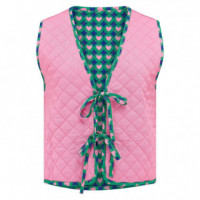 SUGARHILL BRIGHTON Chaleco Sugarhill Reversible Vander Navy, Heart Tile