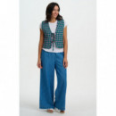 SUGARHILL BRIGHTON Chaleco Sugarhill Reversible Vander Navy, Heart Tile