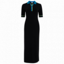 SUGARHILL BRIGHTON Vestidos Vestido Sugarhill Tanya Black, Contrast Tipping