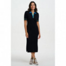 SUGARHILL BRIGHTON Vestidos Vestido Sugarhill Tanya Black, Contrast Tipping