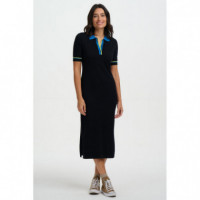 SUGARHILL BRIGHTON Vestidos Vestido Sugarhill Tanya Black, Contrast Tipping