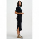 SUGARHILL BRIGHTON Vestidos Vestido Sugarhill Tanya Black, Contrast Tipping
