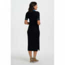 SUGARHILL BRIGHTON Vestidos Vestido Sugarhill Tanya Black, Contrast Tipping