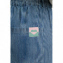 SUGARHILL BRIGHTON Pantalones Mujer Pantalón Sugarhill Fifi Wide Blue Stripe Denim