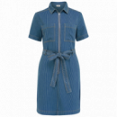 SUGARHILL BRIGHTON Vestidos Vestido Sugarhill Tasha Blue Stripe Denim