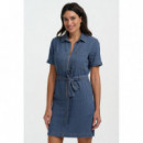 SUGARHILL BRIGHTON Vestidos Vestido Sugarhill Tasha Blue Stripe Denim
