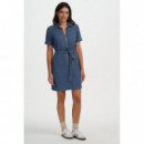 SUGARHILL BRIGHTON Vestidos Vestido Sugarhill Tasha Blue Stripe Denim