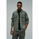 Chaquetas Hombre Sobrecamisa SALSA JEANS Washed Dark Green