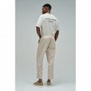 Pantalones Pantalón Jogger SALSA JEANS Lino Beige