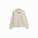 Chaquetas Hombre Sobrecamisa SALSA JEANS Lino Light Grey