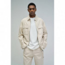Chaquetas Hombre Sobrecamisa SALSA JEANS Denim Ligero Light Grey