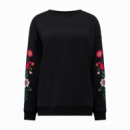 SUGARHILL BRIGHTON Jerséis y Sudaderas Sudadera Sugarhill Eadie Black, Folk Floral