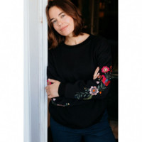 SUGARHILL BRIGHTON Jerséis y Sudaderas Sudadera Sugarhill Eadie Black, Folk Floral