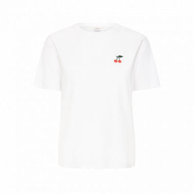 B-YOUNG Camisetas Mujer Camiseta B.young Pandinna Cherise Optical White