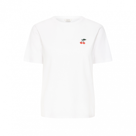 B-YOUNG Camisetas Mujer Camiseta B.young Pandinna Cherise Optical White
