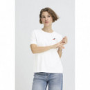 B-YOUNG Camisetas Mujer Camiseta B.young Pandinna Cherise Optical White
