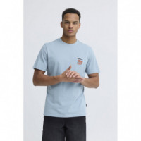 Camisetas Hombre Camiseta BLEND Kash Funny Faded Denim