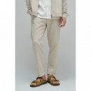 Pantalones Pantalón Jogger SALSA JEANS Lino Beige