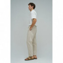 Pantalones Pantalón Jogger SALSA JEANS Lino Beige