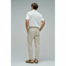 Pantalones Pantalón Jogger SALSA JEANS Lino Beige