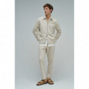 Pantalones Pantalón Jogger SALSA JEANS Lino Beige