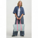Sugarhill Brighton Bolsos Bolso SUGARHILL Haven Off White/Green, Stripe