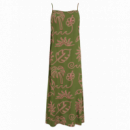 SUGARHILL BRIGHTON Vestidos Vestido Sugarhill Raganni Sundress Khaki, Tropical Line Drawing