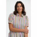 SUGARHILL BRIGHTON Vestidos Vestido Sugarhill Gillian Multi, Colourful Canvas Stripe
