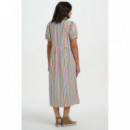 SUGARHILL BRIGHTON Vestidos Vestido Sugarhill Gillian Multi, Colourful Canvas Stripe