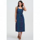 SUGARHILL BRIGHTON Vestidos Vestido Sugarhill Elva Petrol Navy, Rainbow Marbles