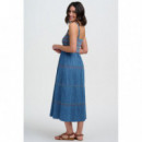SUGARHILL BRIGHTON Vestidos Vestido Sugarhill Murren Washed Blue Denim